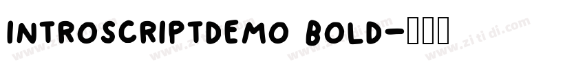introscriptdemo bold字体转换